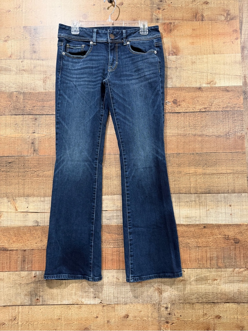 American Eagle Outfitters Original Boot Dark Blue Flare Jeans Size 6